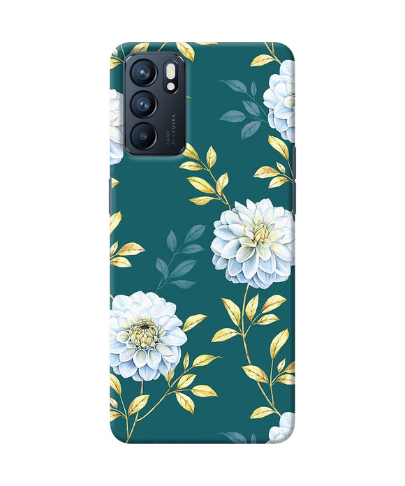 Flower canvas Oppo Reno6 5G Back Cover