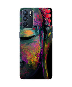 Buddha face painting Oppo Reno6 5G Back Cover