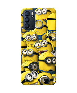 Minions crowd Oppo Reno6 5G Back Cover