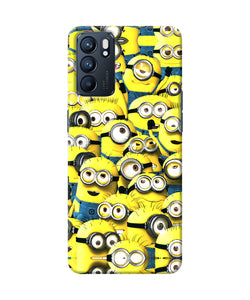 Minions mini crowd Oppo Reno6 5G Back Cover