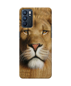 Nature lion poster Oppo Reno6 5G Back Cover