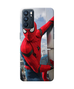 Spiderman on the wall Oppo Reno6 5G Back Cover