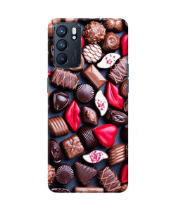 Valentine special chocolates Oppo Reno6 5G Back Cover