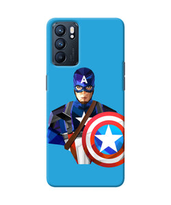 Captain america character Oppo Reno6 5G Back Cover