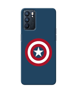 Captain america logo Oppo Reno6 5G Back Cover