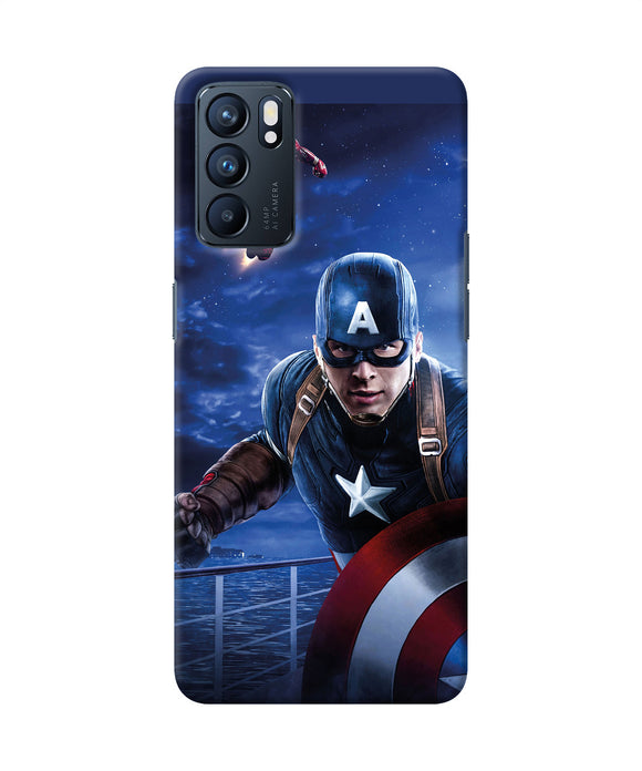 Captain with ironman Oppo Reno6 5G Back Cover