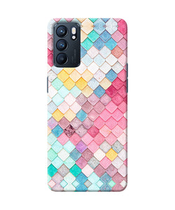 Colorful fish skin Oppo Reno6 5G Back Cover