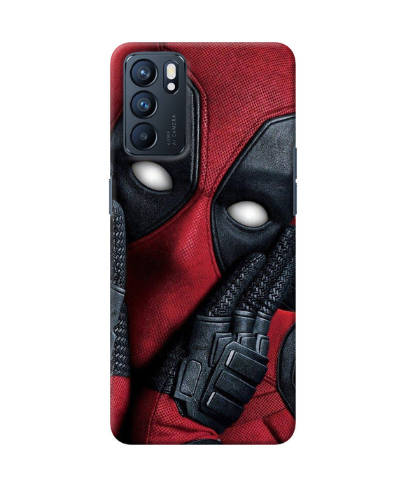 Thinking deadpool Oppo Reno6 5G Back Cover