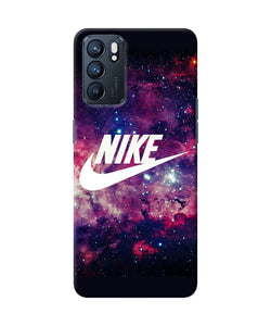 NIke galaxy logo Oppo Reno6 5G Back Cover