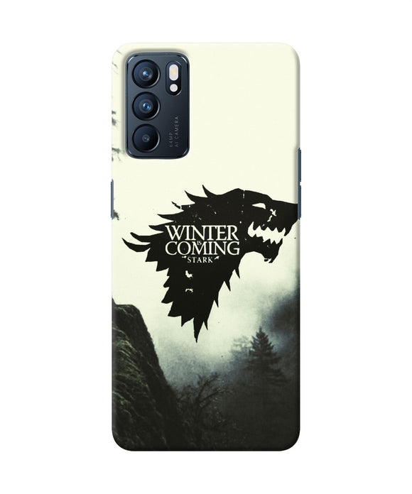 Winter coming stark Oppo Reno6 5G Back Cover