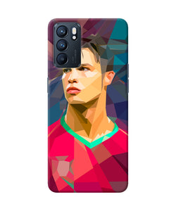 Abstract ronaldo Oppo Reno6 5G Back Cover