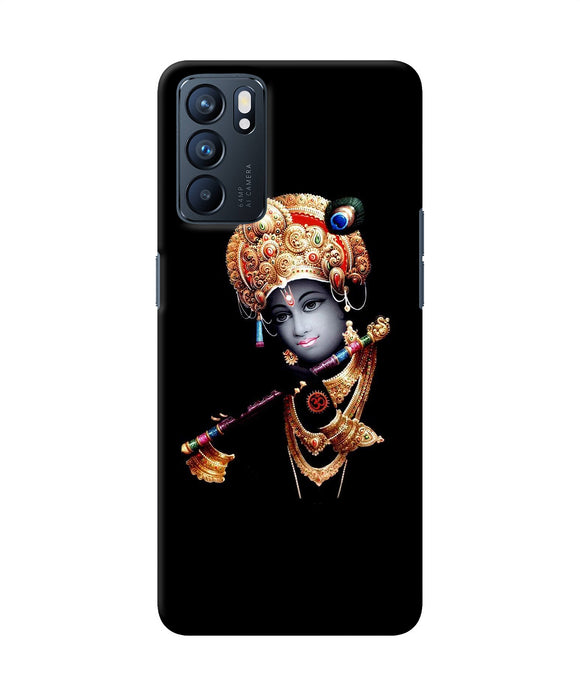 Lord krishna with fluet Oppo Reno6 5G Back Cover