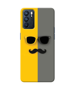 Mustache glass Oppo Reno6 5G Back Cover