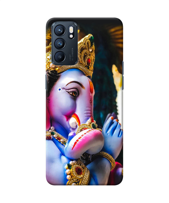 Lord ganesh statue Oppo Reno6 5G Back Cover