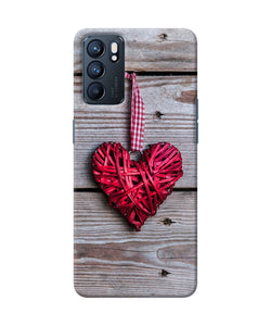 Lace heart Oppo Reno6 5G Back Cover