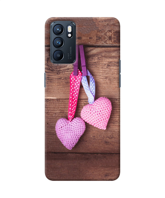 Two gift hearts Oppo Reno6 5G Back Cover