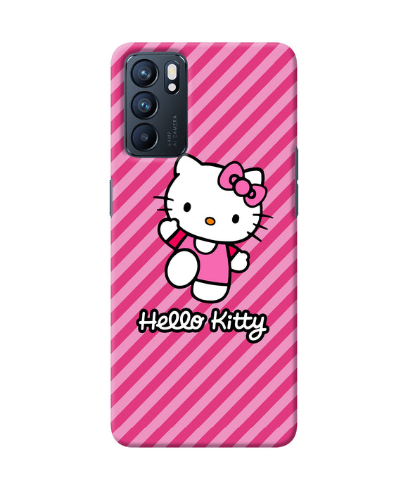 Hello kitty pink Oppo Reno6 5G Back Cover