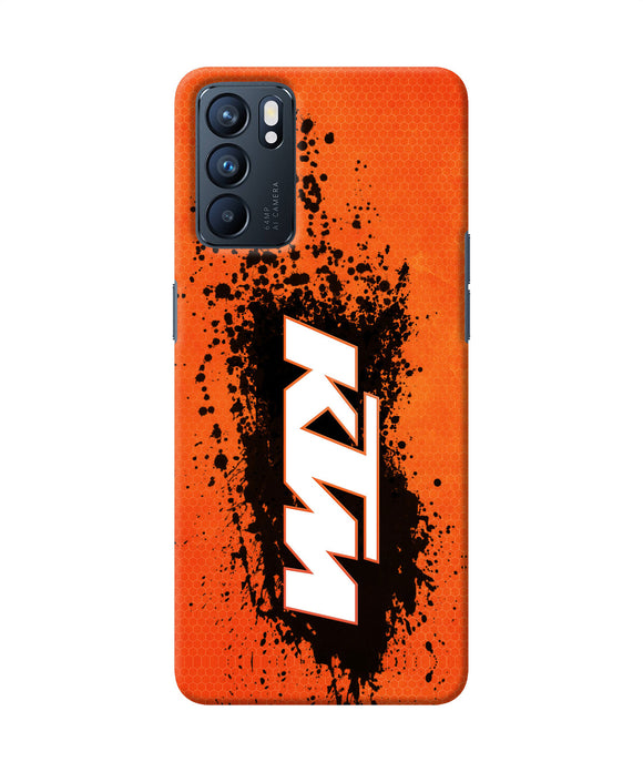 KTM black spray Oppo Reno6 5G Back Cover