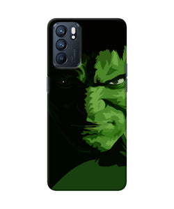 Hulk green painting Oppo Reno6 5G Back Cover