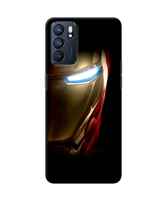 Ironman half face Oppo Reno6 5G Back Cover