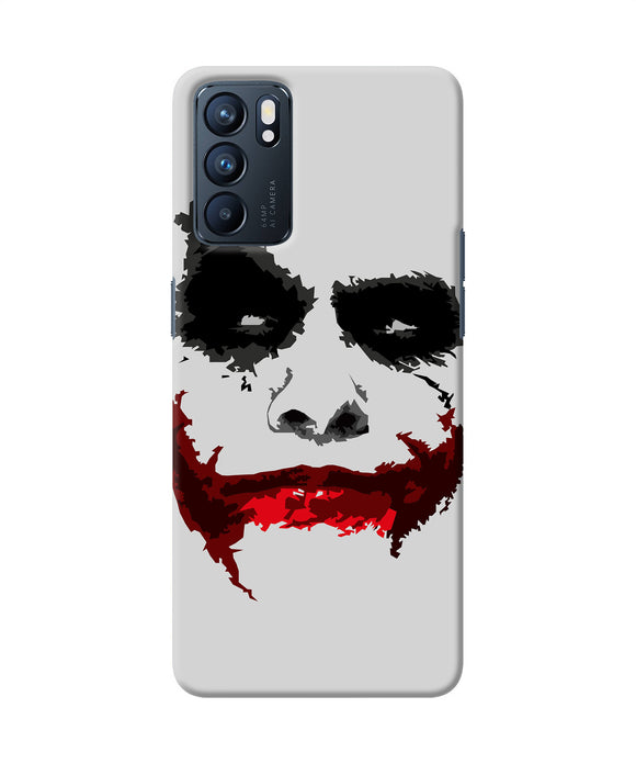 Joker dark knight red smile Oppo Reno6 5G Back Cover