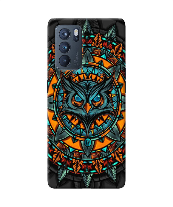 Angry Owl Art Oppo Reno6 Pro 5G Back Cover