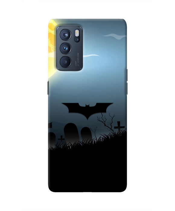 Batman Scary cemetry Oppo Reno6 Pro 5G Real 4D Back Cover
