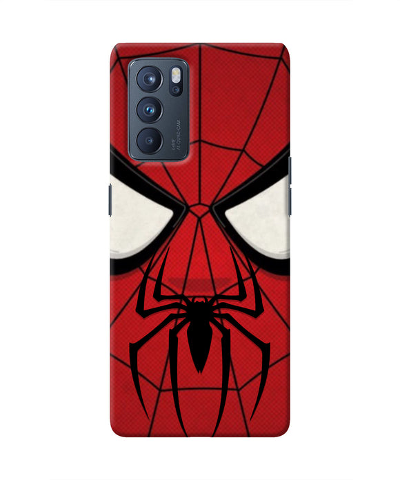 Spiderman Face Oppo Reno6 Pro 5G Real 4D Back Cover