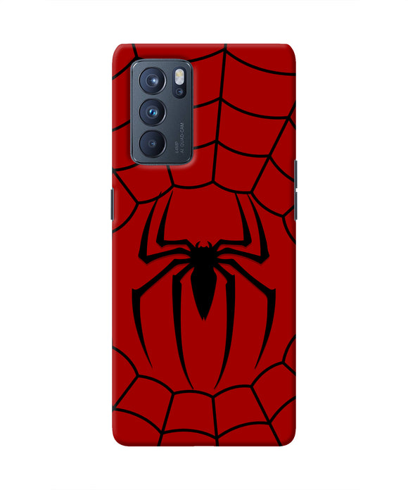 Spiderman Web Oppo Reno6 Pro 5G Real 4D Back Cover