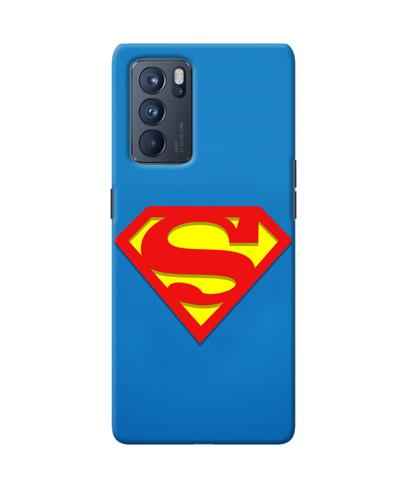 Superman Blue Oppo Reno6 Pro 5G Real 4D Back Cover