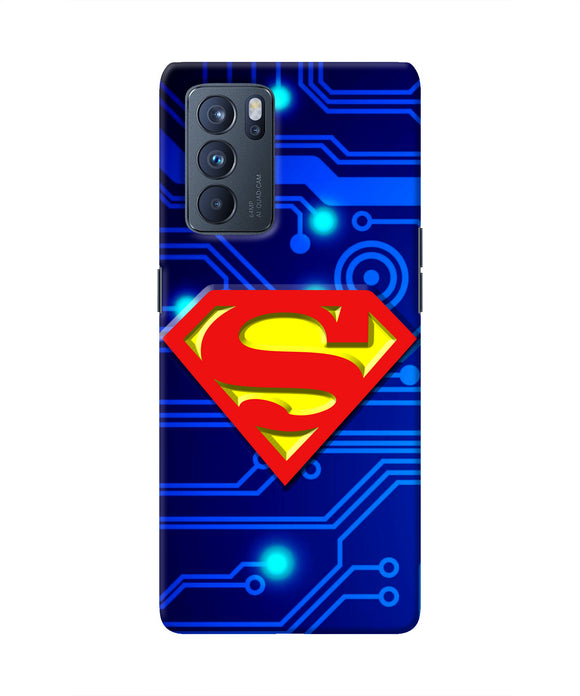 Superman Abstract Oppo Reno6 Pro 5G Real 4D Back Cover