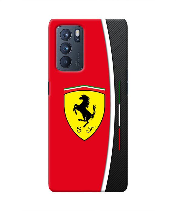 Ferrari Abstract Oppo Reno6 Pro 5G Real 4D Back Cover