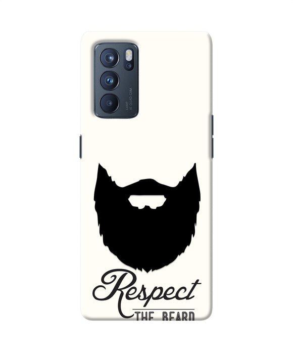 Respect the Beard Oppo Reno6 Pro 5G Real 4D Back Cover
