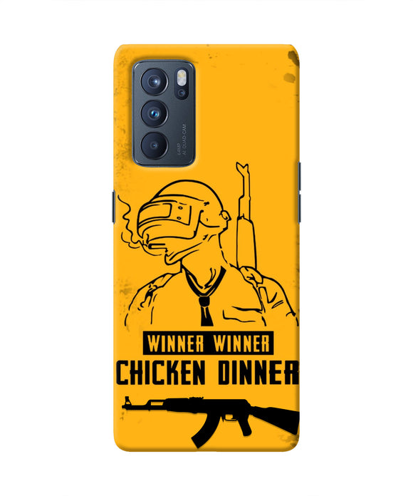 PUBG Chicken Dinner Oppo Reno6 Pro 5G Real 4D Back Cover