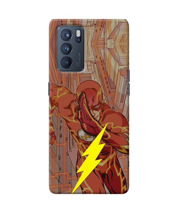 Flash Running Oppo Reno6 Pro 5G Real 4D Back Cover