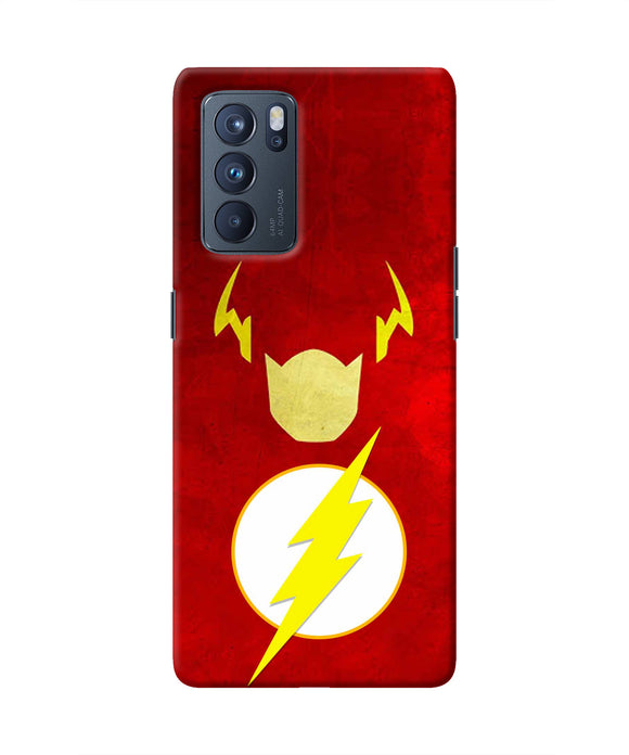 Flash Character Oppo Reno6 Pro 5G Real 4D Back Cover