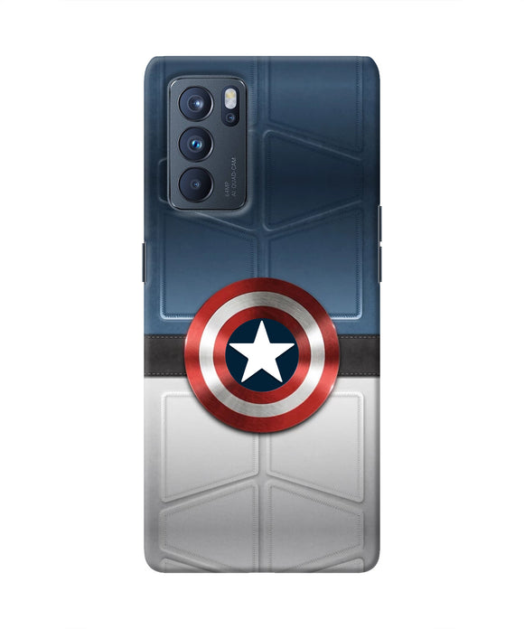 Captain America Suit Oppo Reno6 Pro 5G Real 4D Back Cover