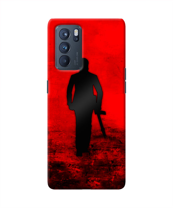 Rocky Bhai with Gun Oppo Reno6 Pro 5G Real 4D Back Cover