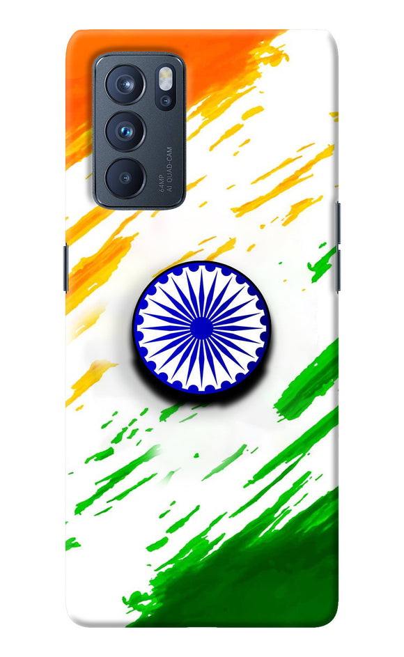 Indian Flag Ashoka Chakra Oppo Reno6 Pro 5G Pop Case