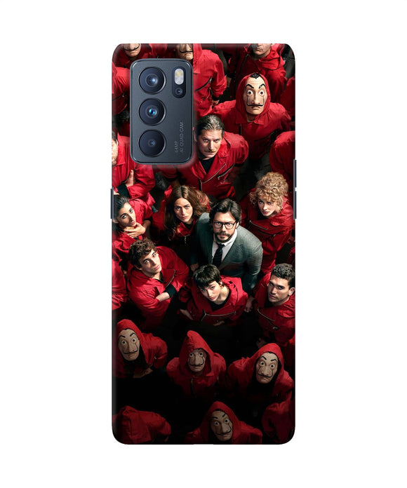 Money Heist Professor with Hostages Oppo Reno6 Pro 5G Back Cover
