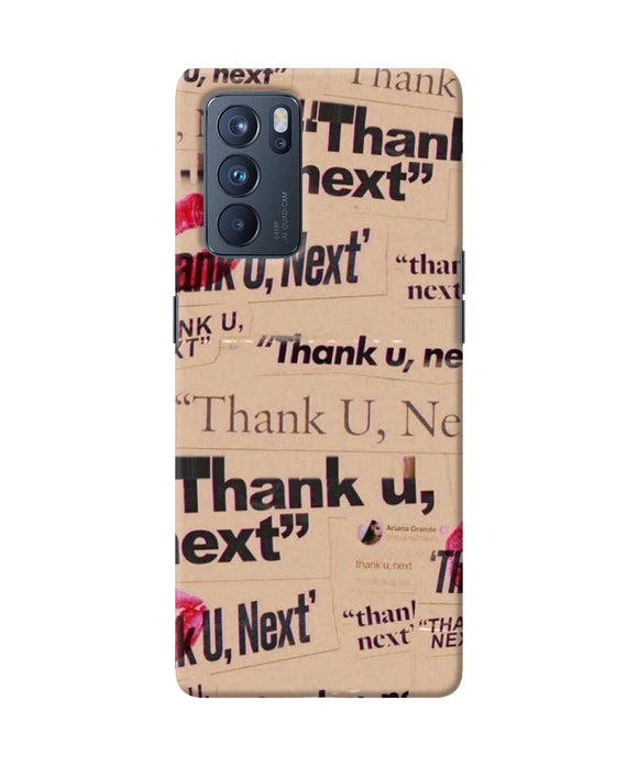 Thank you next Oppo Reno6 Pro 5G Back Cover