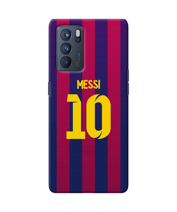 Messi 10 tshirt Oppo Reno6 Pro 5G Back Cover
