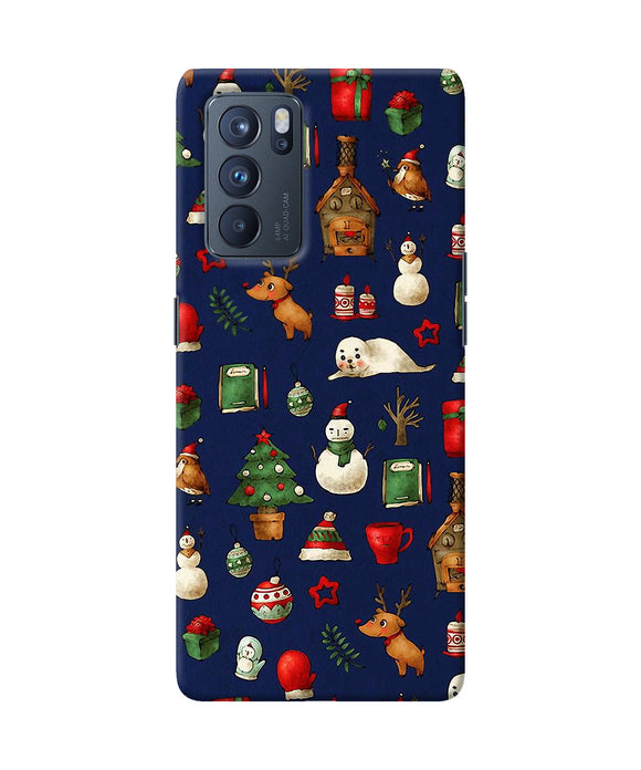 Canvas christmas print Oppo Reno6 Pro 5G Back Cover