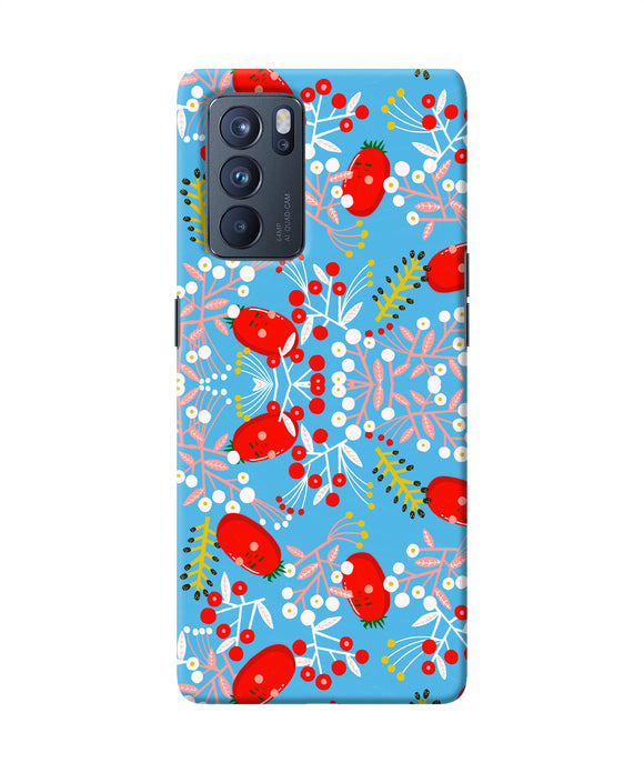 Small red animation pattern Oppo Reno6 Pro 5G Back Cover