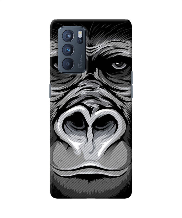 Black chimpanzee Oppo Reno6 Pro 5G Back Cover
