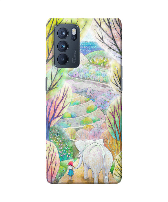 Natual elephant girl Oppo Reno6 Pro 5G Back Cover