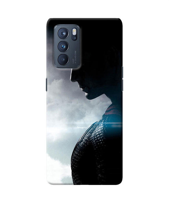 Superman super hero poster Oppo Reno6 Pro 5G Back Cover