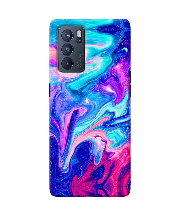 Abstract colorful water Oppo Reno6 Pro 5G Back Cover