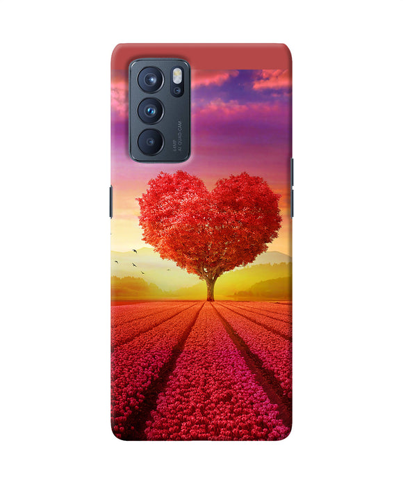 Natural heart tree Oppo Reno6 Pro 5G Back Cover