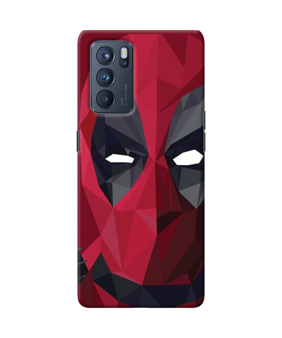 Abstract deadpool mask Oppo Reno6 Pro 5G Back Cover